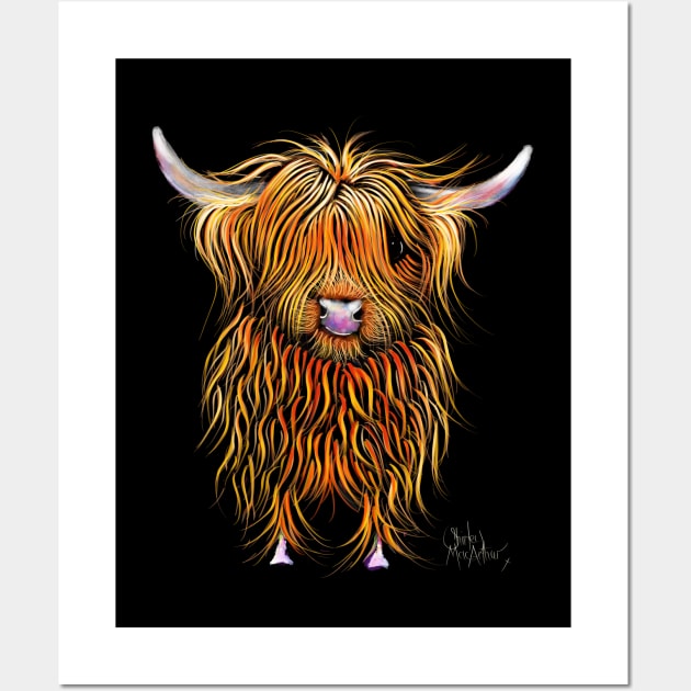 SCoTTiSH HiGHLaND CoW ' HuMPHReY ' BY SHiRLeY MacARTHuR Wall Art by ShirleyMac